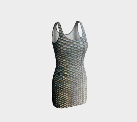 Salmon Scales Bodycon Dress