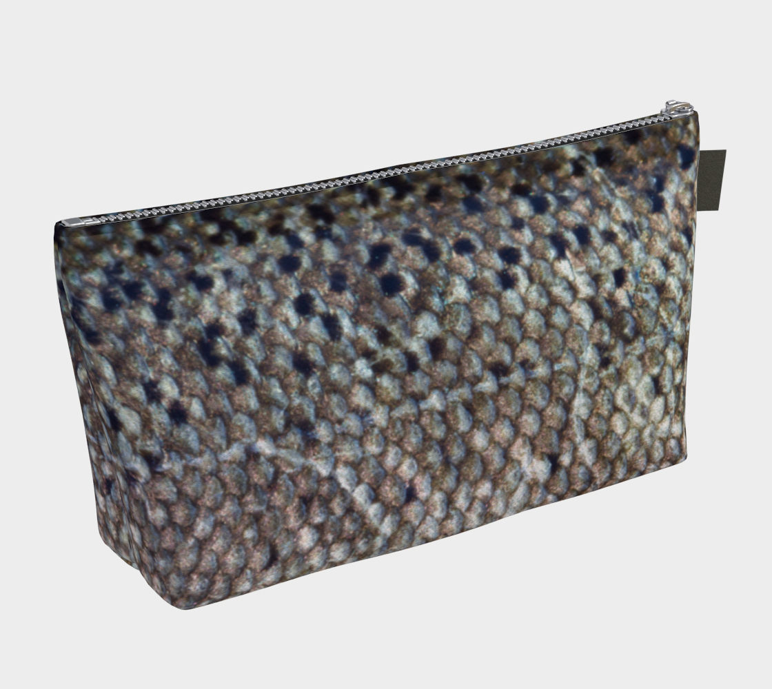 Salmon Scales Makeup Bag