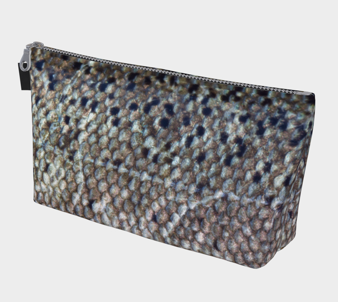 Salmon Scales Makeup Bag